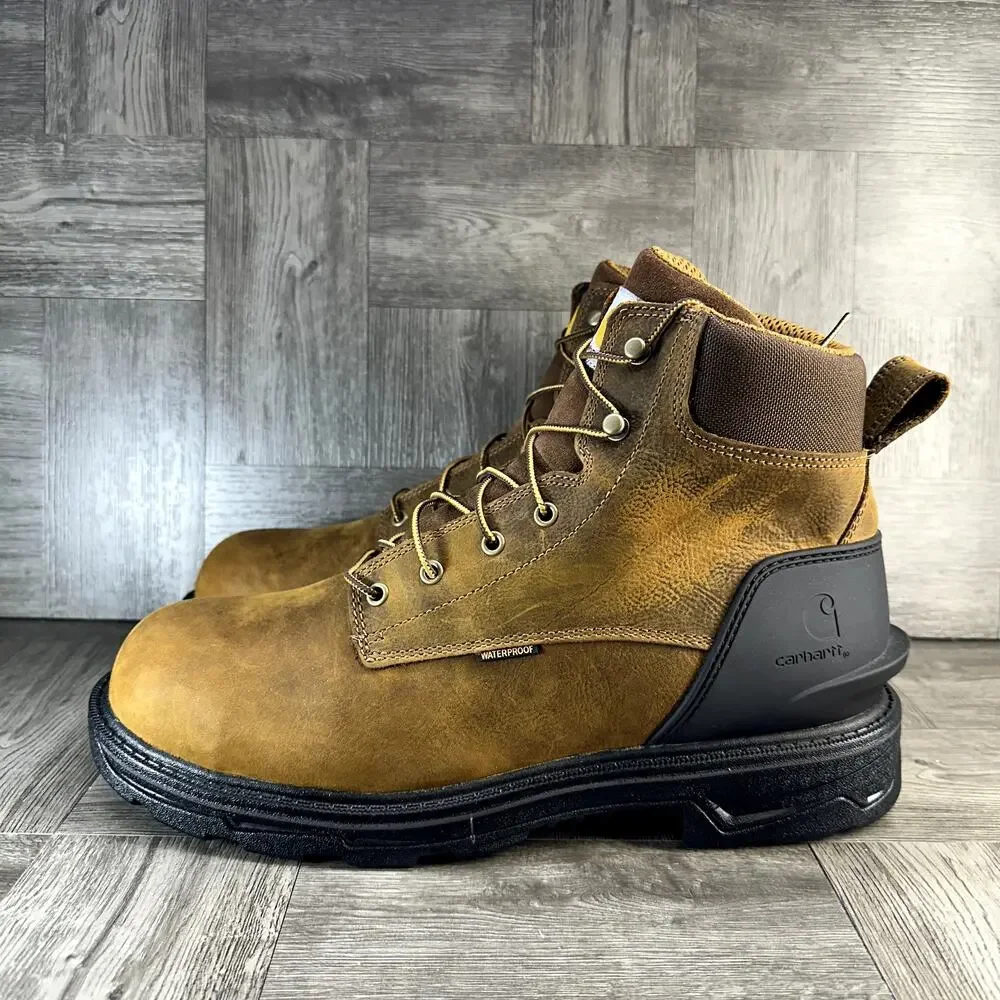 Carhartt Ironwood Work Boots Men's 14 Wide Waterproof Alloy Toe 6" Safety - Picture 6 of 9
